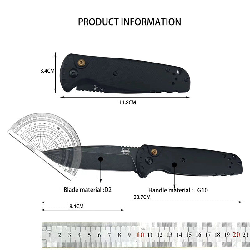 4300BK-02 CLA Utility Button Lock Folding Tool