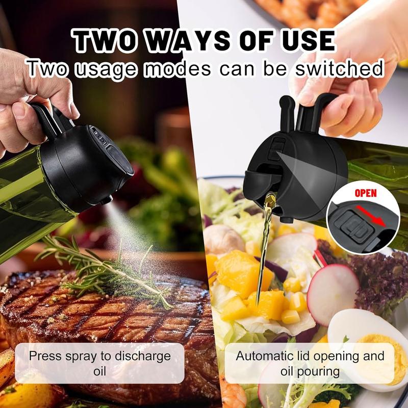 Premium 2 in 1 Oil Sprayer for Cooking 16oz