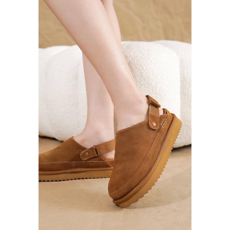 "Goldstar" Genuine Suede Clogs