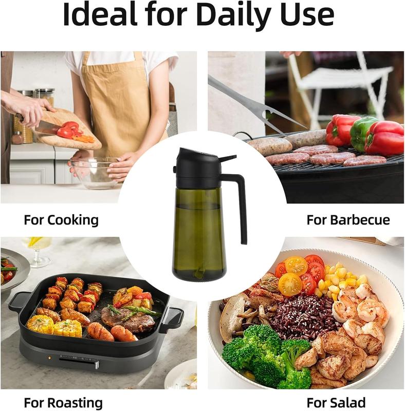 Premium 2 in 1 Oil Sprayer for Cooking 16oz