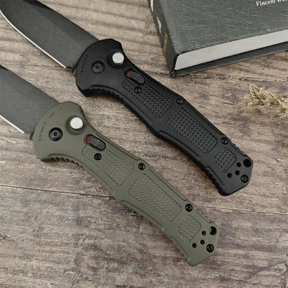 9070 Pocket Folding Knife D2 Steel Blade Non-slip Nylon Fiber Handle