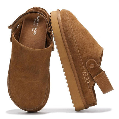 "Goldstar" Genuine Suede Clogs