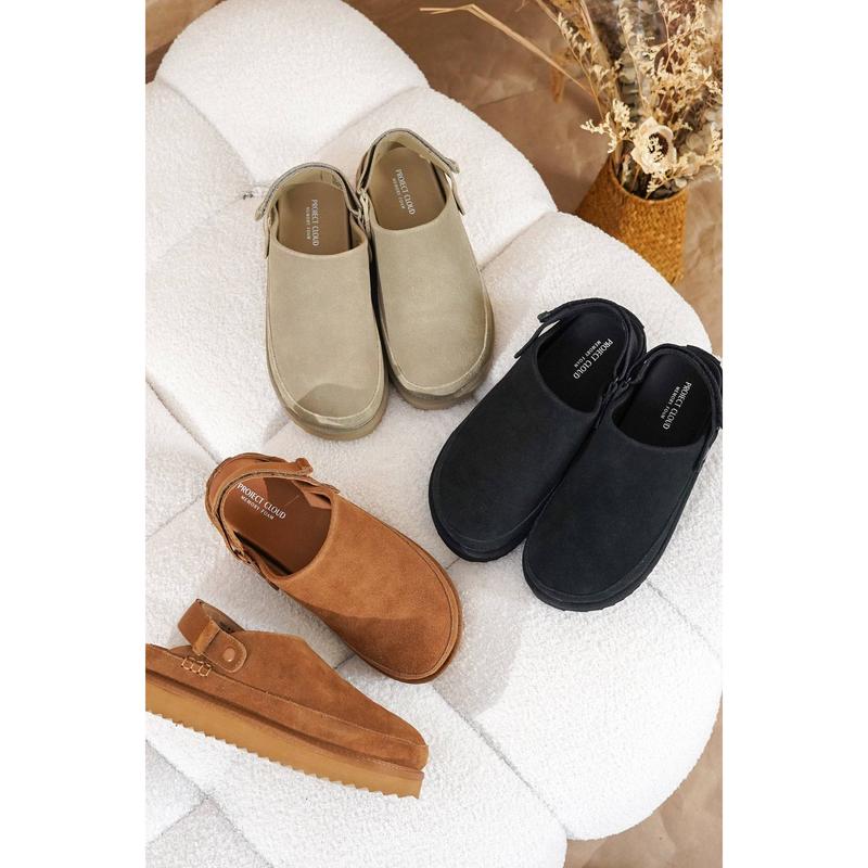 "Goldstar" Genuine Suede Clogs