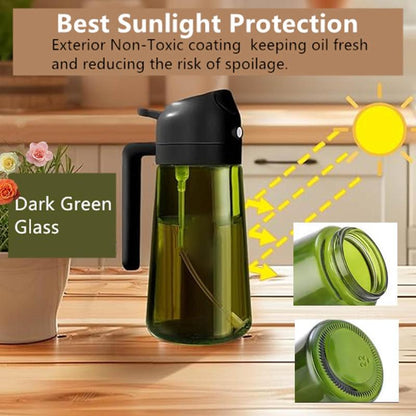 Premium 2 in 1 Oil Sprayer for Cooking 16oz
