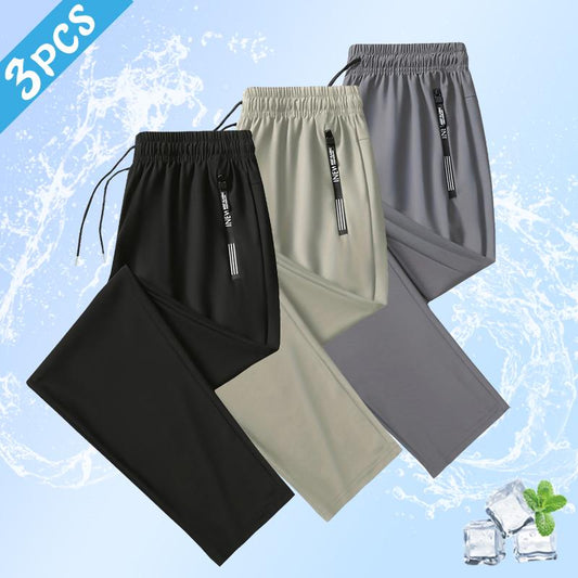 Men’s Ice Silk 3-Pack Stretch Pants